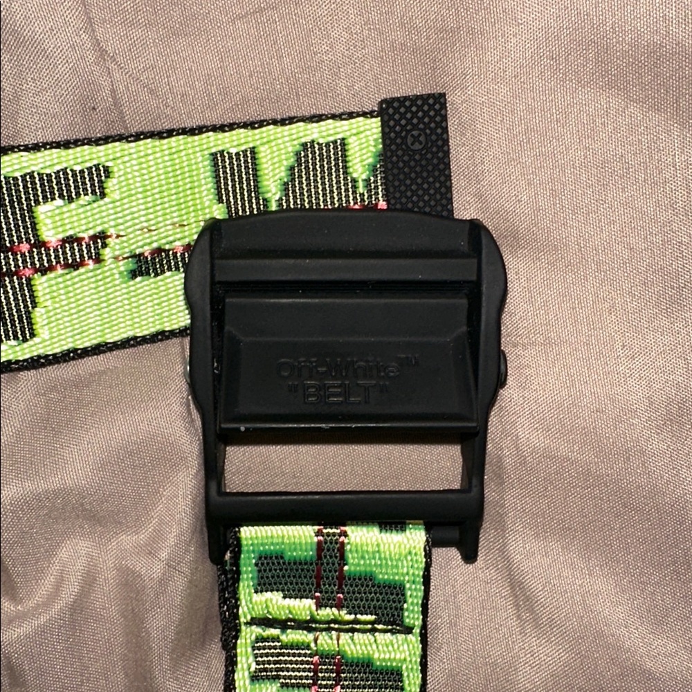 Authentic OFF-WHITE BELT. Green/black - Picture 5 of 5